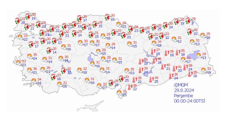 Meteoroloji saat verip 5 ili uyardı! Kuvvetli sağanak vuracak 29